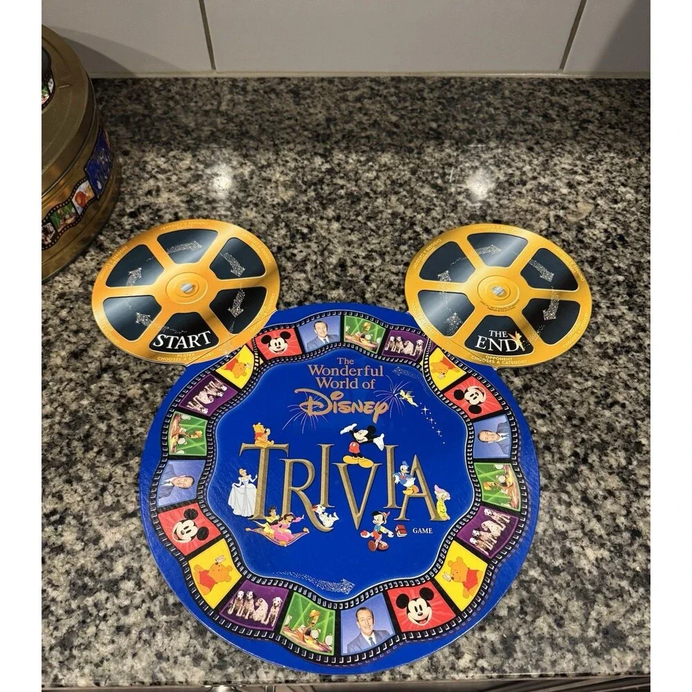 The Wonderful World Of Disney Vintage Trivia Board Game 1997 100% Complete